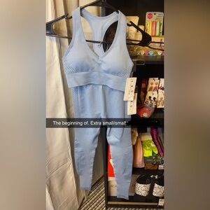 Blue Women's Activewear Set